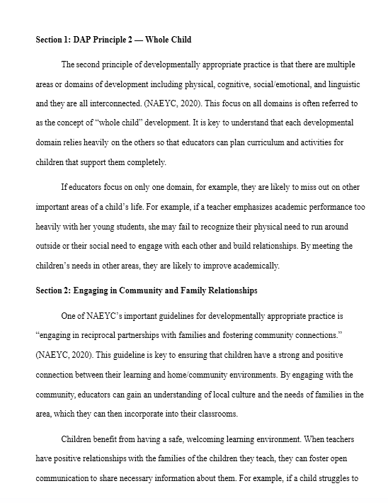 DAP Paper - CHILD230